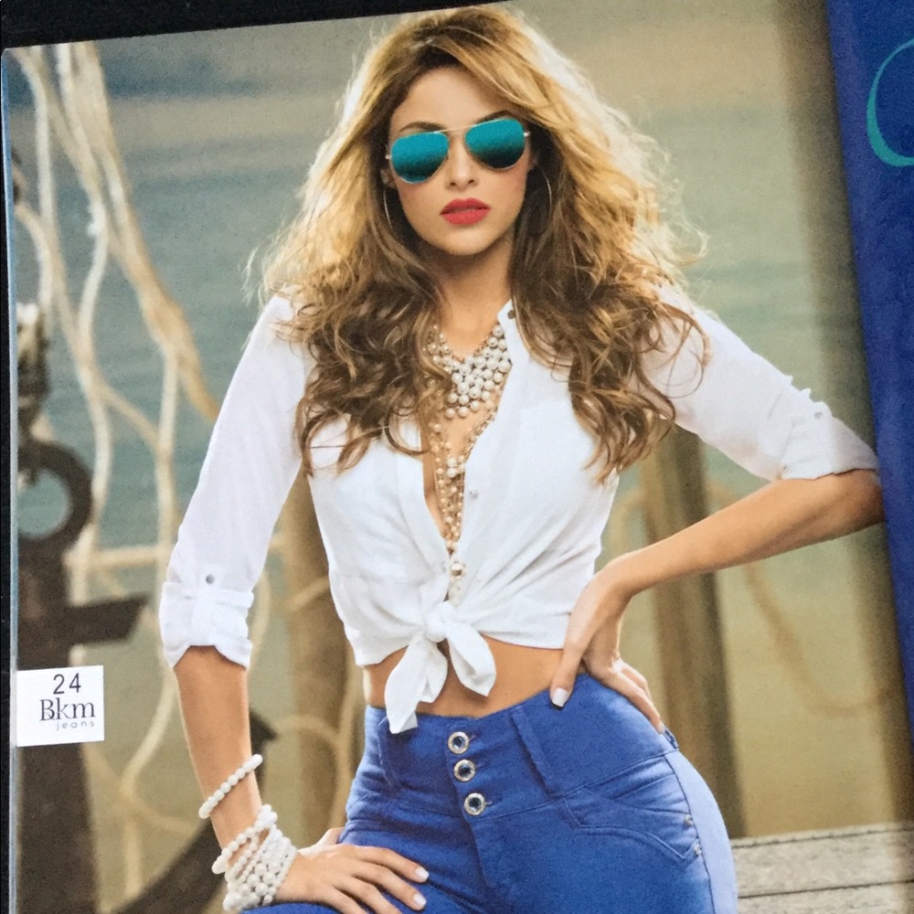*New*Colombian Authentic High Waist Skinny Butt Lifter Jeans, Size 6